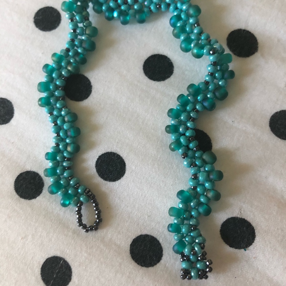 Blue Beaded Bracelet